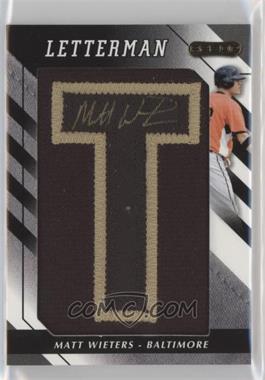 2008 Razor Letterman - [Base] - One of One Black/Gold #MW-T - Matt Wieters /1