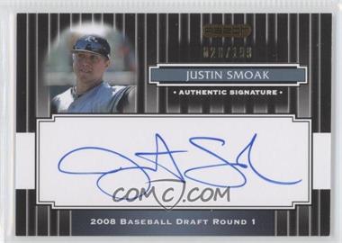 2008 Razor Signature Series - [Base] - Black #111 - Justin Smoak /199