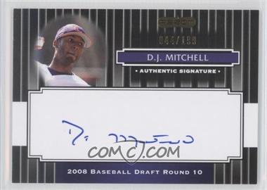 2008 Razor Signature Series - [Base] - Black #146 - D.J. Mitchell /199