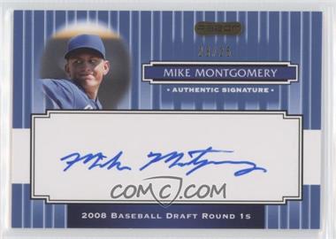 2008 Razor Signature Series - [Base] - Blue #184 - Mike Montgomery /25