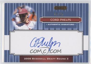 2008 Razor Signature Series - [Base] - Blue #187 - Cord Phelps /25