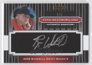 2008 Razor Signature Series - [Base] - Signatures Black Silver Ink #151 - Ryan Westmoreland /5