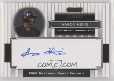2008 Razor Signature Series - [Base] #114 - Aaron Hicks /699