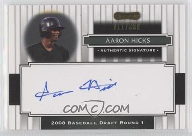 2008 Razor Signature Series - [Base] #114 - Aaron Hicks /699