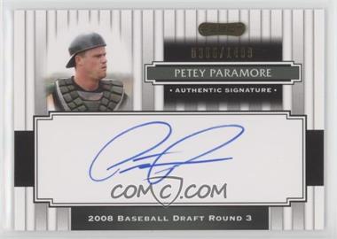 2008 Razor Signature Series - [Base] #186 - Petey Paramore /1499