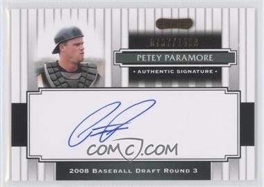 2008 Razor Signature Series - [Base] #186 - Petey Paramore /1499