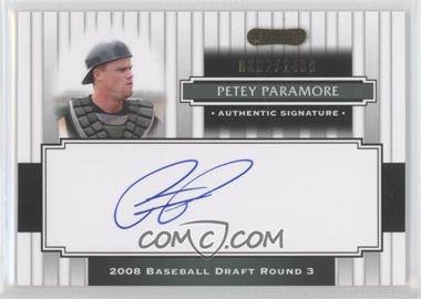 2008 Razor Signature Series - [Base] #186 - Petey Paramore /1499