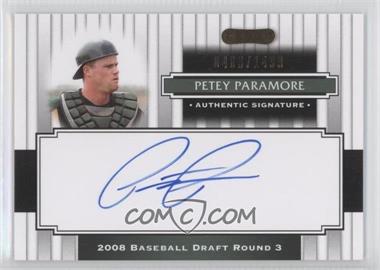 2008 Razor Signature Series - [Base] #186 - Petey Paramore /1499