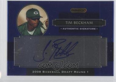 2008 Razor Signature Series Metal - Autographs - Blue #AU-TB - Tim Beckham