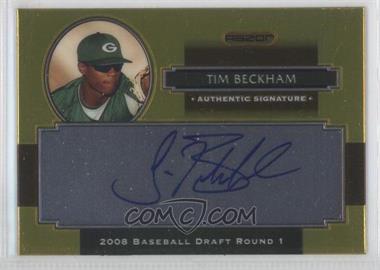 2008 Razor Signature Series Metal - Autographs - Gold #AU-TB - Tim Beckham