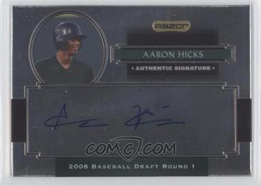 2008 Razor Signature Series Metal - Autographs #AU-AAH - Aaron Hicks