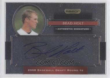 2008 Razor Signature Series Metal - Autographs #AU-BAH - Brad Holt