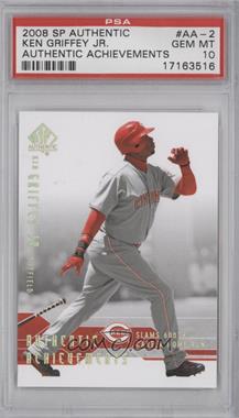 2008 SP Authentic - Authentic Achievements #AA-2 - Ken Griffey Jr. [PSA 10 GEM MT]