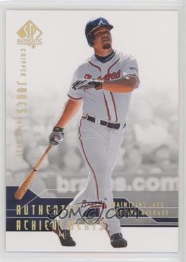 2008 SP Authentic - Authentic Achievements #AA-35 - Chipper Jones