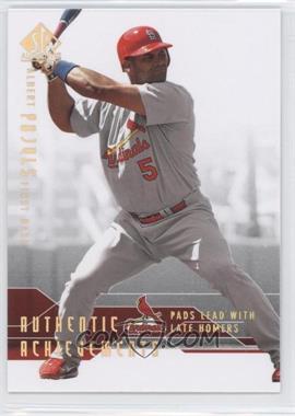 2008 SP Authentic - Authentic Achievements #AA-38 - Albert Pujols