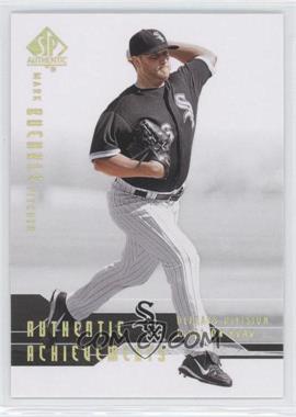 2008 SP Authentic - Authentic Achievements #AA-48 - Mark Buehrle