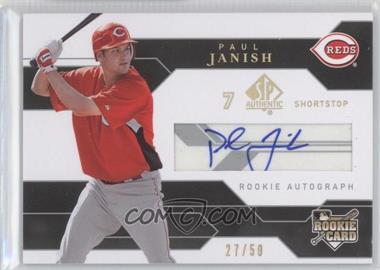 2008 SP Authentic - [Base] - Gold #178 - Rookie Autograph - Paul Janish /50