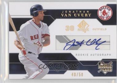 2008 SP Authentic - [Base] - Gold #184 - Rookie Autograph - Jonathan Van Every /50