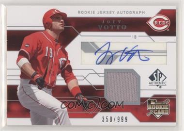 2008 SP Authentic - [Base] #137 - Rookie Jersey Autograph - Joey Votto /999