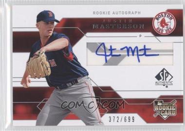 2008 SP Authentic - [Base] #140 - Rookie Autograph - Justin Masterson /699