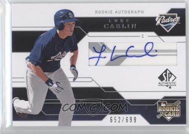 2008 SP Authentic - [Base] #145 - Rookie Autograph - Luke Carlin /699