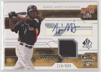 Rookie Jersey Autograph - Nyjer Morgan #/999