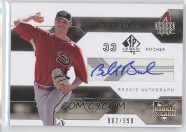 2008 SP Authentic - [Base] #174 - Rookie Autograph - Billy Buckner /999