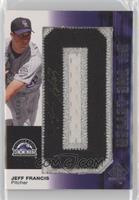 Jeff Francis (Letter O) #/10