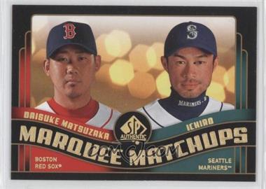 2008 SP Authentic - Marquee Matchups #MM-19 - Ichiro Suzuki, Daisuke Matsuzaka