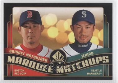 2008 SP Authentic - Marquee Matchups #MM-19 - Ichiro Suzuki, Daisuke Matsuzaka