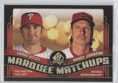 2008 SP Authentic - Marquee Matchups #MM-22 - Chase Utley, Randy Johnson