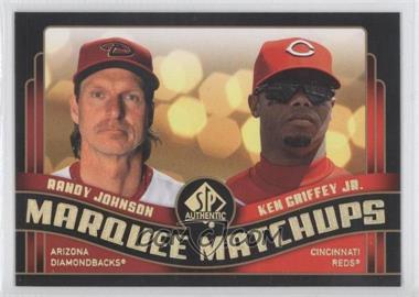 2008 SP Authentic - Marquee Matchups #MM-24 - Randy Johnson, Ken Griffey Jr.