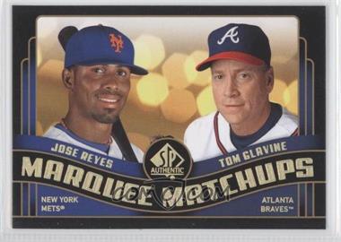 2008 SP Authentic - Marquee Matchups #MM-32 - Jose Reyes, Tom Glavine