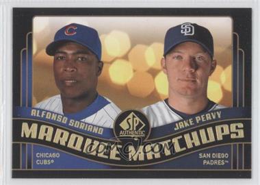 2008 SP Authentic - Marquee Matchups #MM-35 - Alfonso Soriano, Jake Peavey