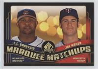 C.C. Sabathia, Joe Mauer [EX to NM]