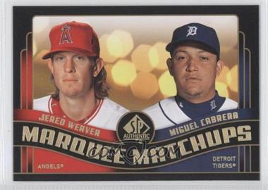 2008 SP Authentic - Marquee Matchups #MM-45 - Jered Weaver, Miguel Cabrera