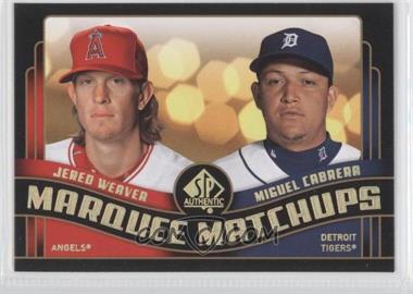 2008 SP Authentic - Marquee Matchups #MM-45 - Jered Weaver, Miguel Cabrera