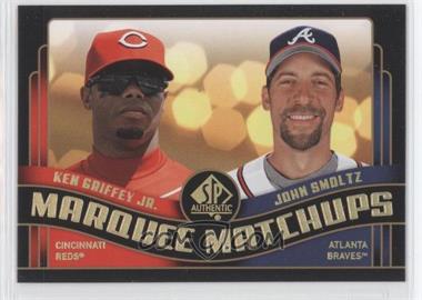 2008 SP Authentic - Marquee Matchups #MM-5 - Ken Griffey Jr., John Smoltz