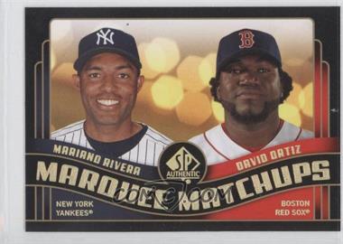 2008 SP Authentic - Marquee Matchups #MM-9 - Mariano Rivera, David Ortiz