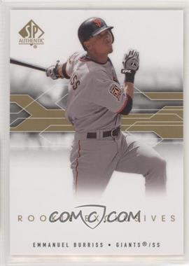 2008 SP Authentic - Rookie Exclusives #RE-EB - Emmanuel Burriss