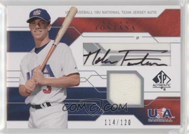 2008 SP Authentic - USA Baseball 18U National Team Jersey Autograph #JTA-NF - Nolan Fontana /120