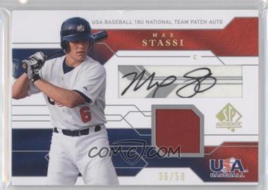 2008 SP Authentic - USA Baseball 18U National Team Patch Autograph #JTA-MS - Max Stassi /50