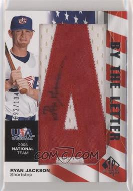 2008 SP Authentic - USA Baseball National Team By the Letter Autographs #NTA-RJ.3 - Ryan Jackson (Letter A) /104