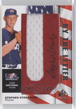 2008 SP Authentic - USA Baseball National Team By the Letter Autographs #NTA-SS - Stephen Strasburg (Letter U) /105