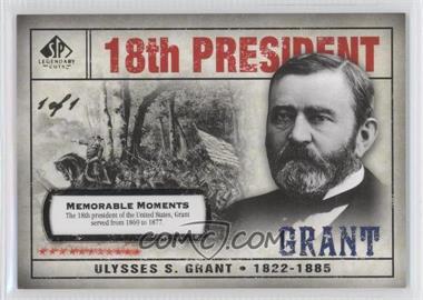 2008 SP Legendary Cuts - [Base] - Memorable Moments #102 - Ulysses S. Grant /1