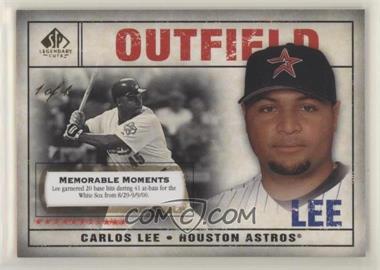 2008 SP Legendary Cuts - [Base] - Memorable Moments #21 - Carlos Lee /1