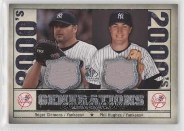 2008 SP Legendary Cuts - Generations Dual Memorabilia #GEN-CH - Roger Clemens, Phil Hughes