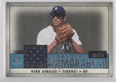 2008 SP Legendary Cuts - Legendary Memorabilia - Blue #LM-GI - Kirk Gibson /25