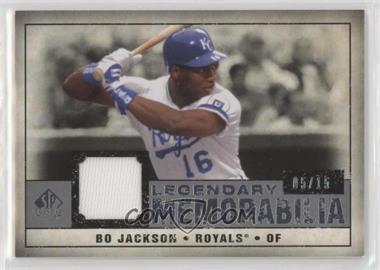 2008 SP Legendary Cuts - Legendary Memorabilia - Grey #LM-BJ - Bo Jackson /15