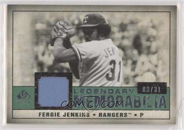 2008 SP Legendary Cuts - Legendary Memorabilia - Light Green #LM-FJ - Fergie Jenkins /31